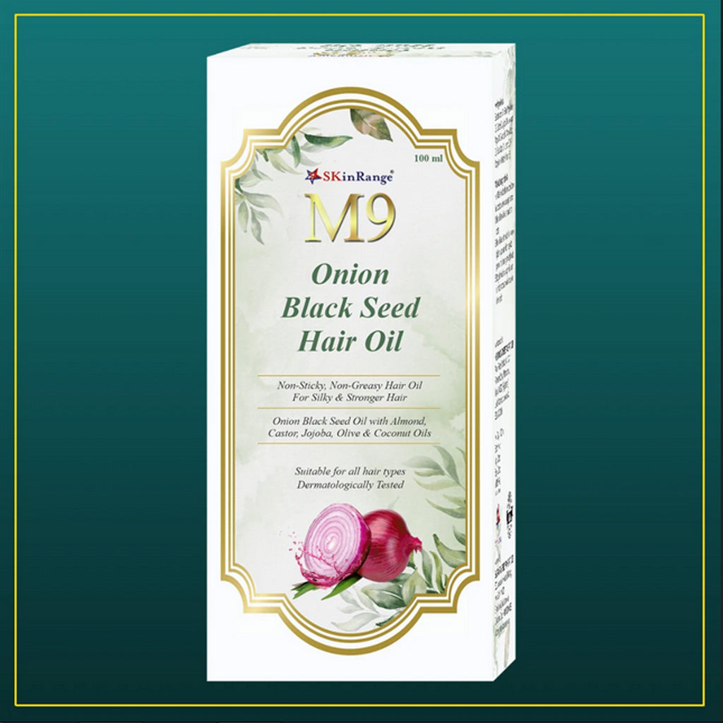 M9 Onion Black Seed Hair Oil - 100ml (Buy 1, Get 1 FREE)